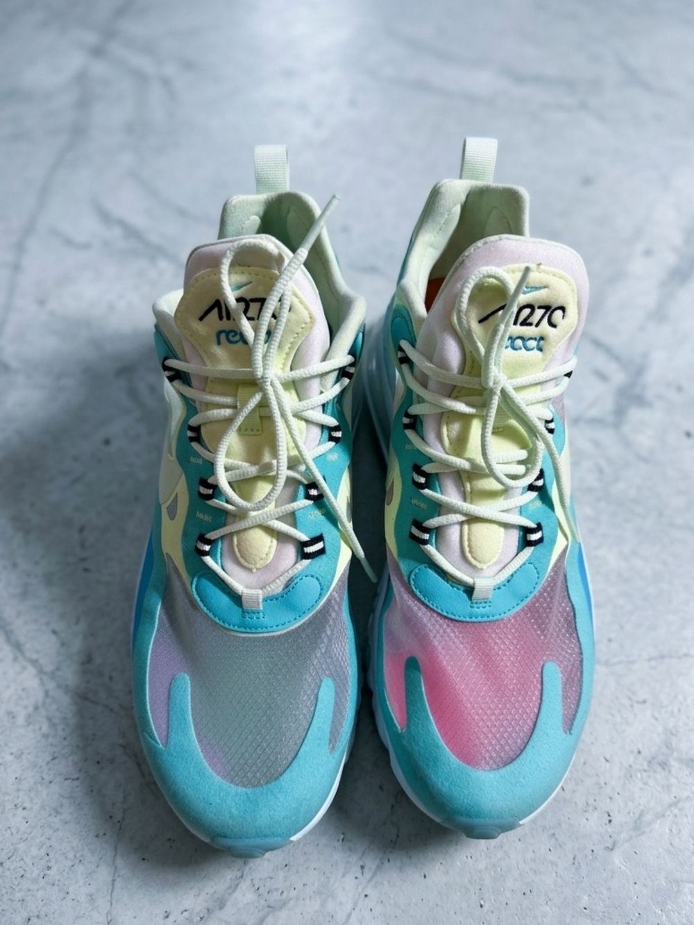 Men’s Nike Air Max 270 React Ghost Aqua Shoes Size 11
